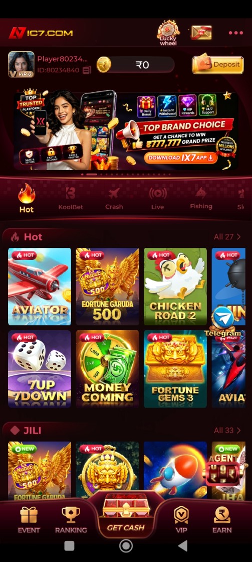 IC7 Game download and login